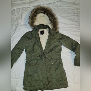 Green Sherpa Coat